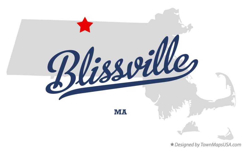 Map of Blissville Massachusetts MA