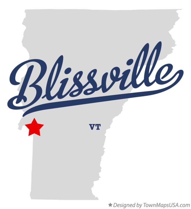 Map of Blissville Vermont VT