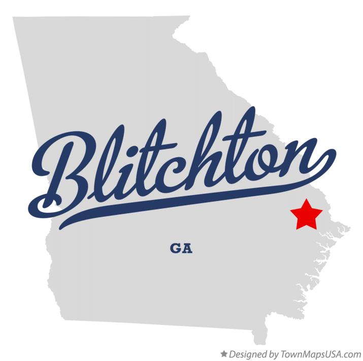 Map of Blitchton Georgia GA