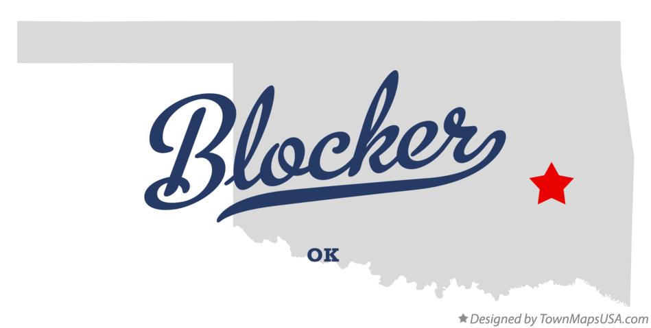 Map of Blocker Oklahoma OK
