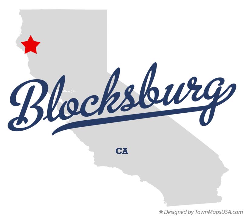 Map of Blocksburg California CA