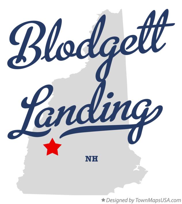 Map of Blodgett Landing New Hampshire NH