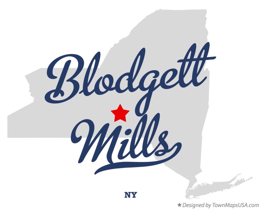 Map of Blodgett Mills New York NY