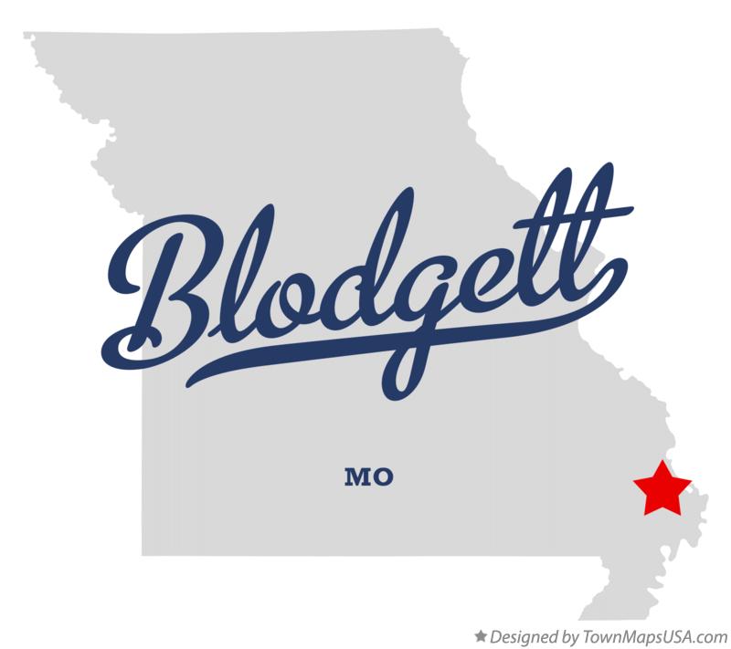 Map of Blodgett Missouri MO