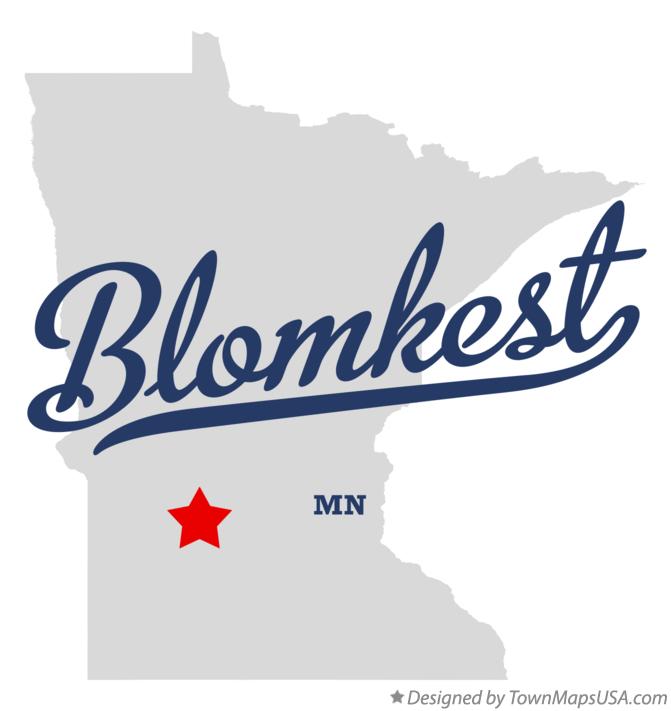 Map of Blomkest Minnesota MN