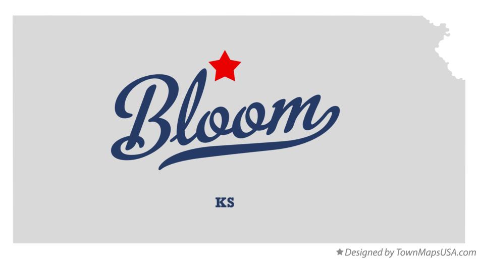 Map of Bloom Kansas KS