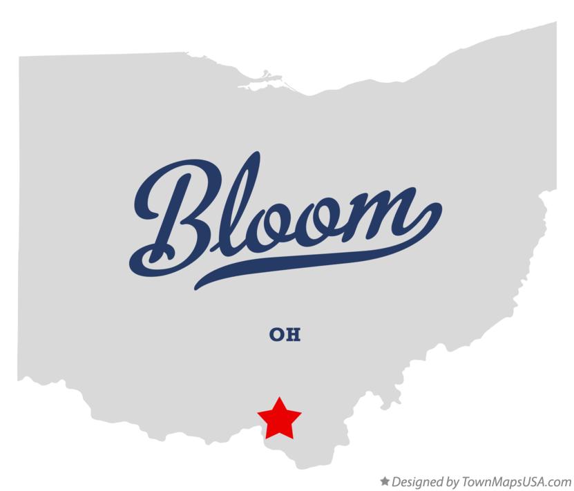 Map of Bloom Ohio OH