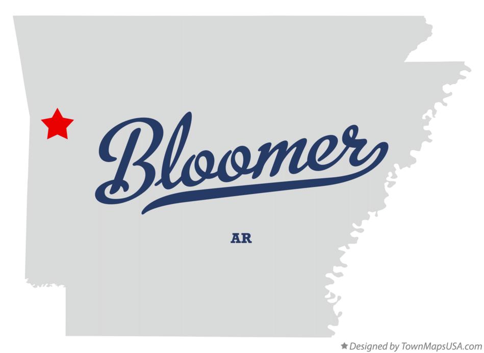 Map of Bloomer Arkansas AR