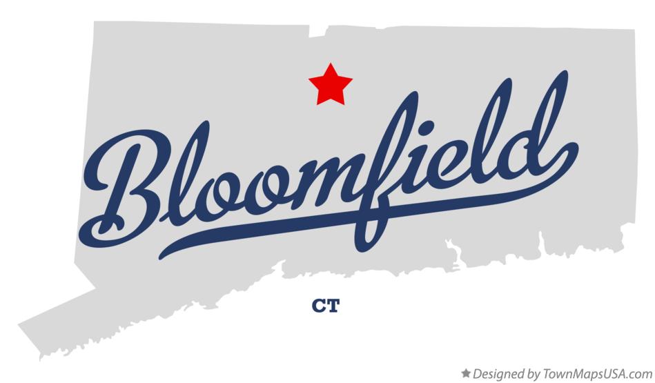 Map of Bloomfield Connecticut CT