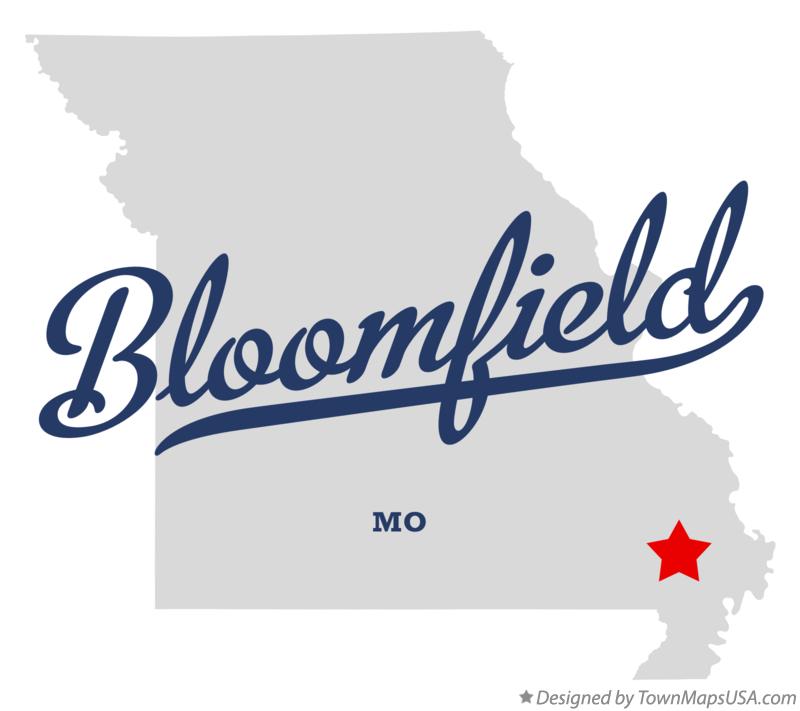 Map of Bloomfield Missouri MO
