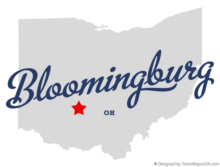 Map of Bloomingburg Ohio OH