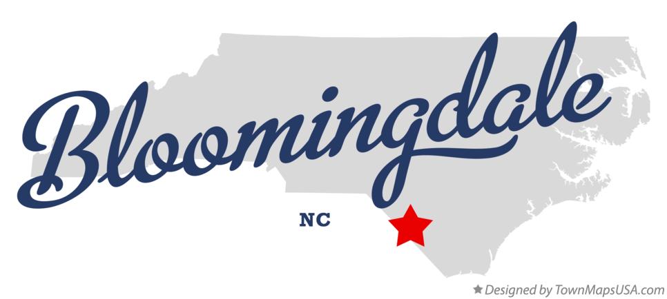 Map of Bloomingdale North Carolina NC