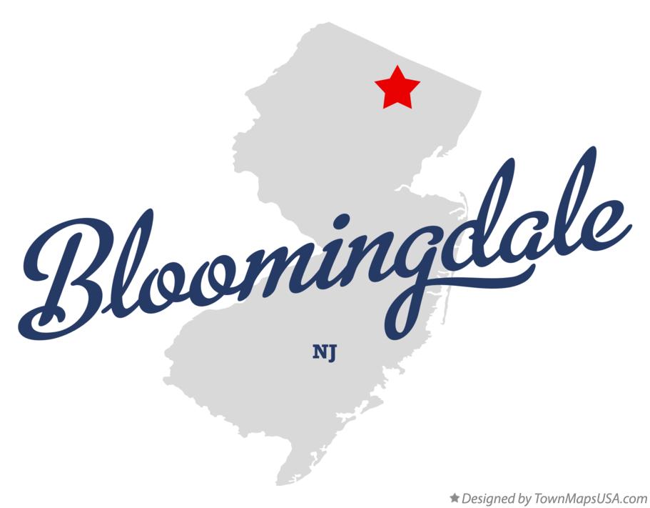 Map of Bloomingdale New Jersey NJ