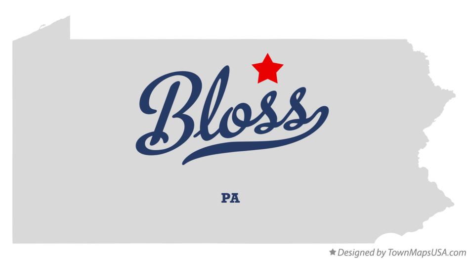 Map of Bloss Pennsylvania PA