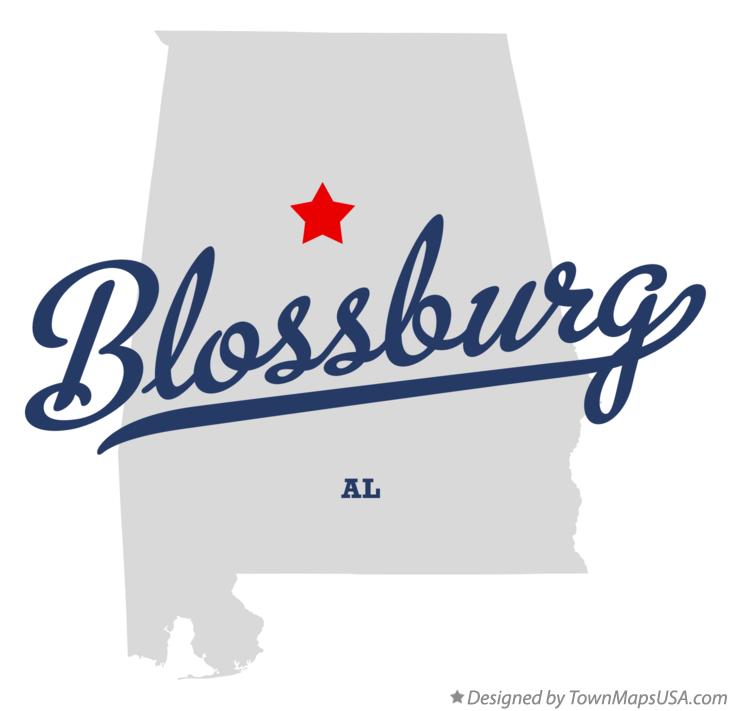 Map of Blossburg Alabama AL