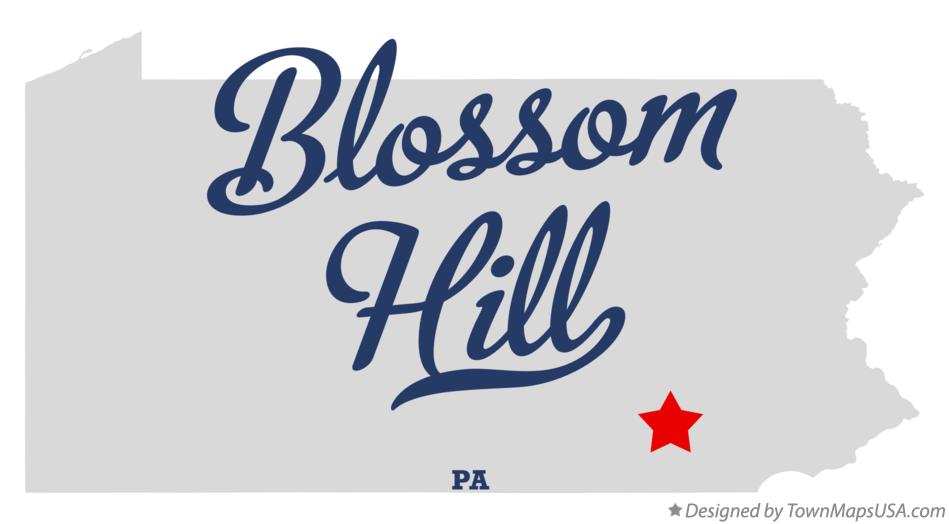 Map of Blossom Hill Pennsylvania PA