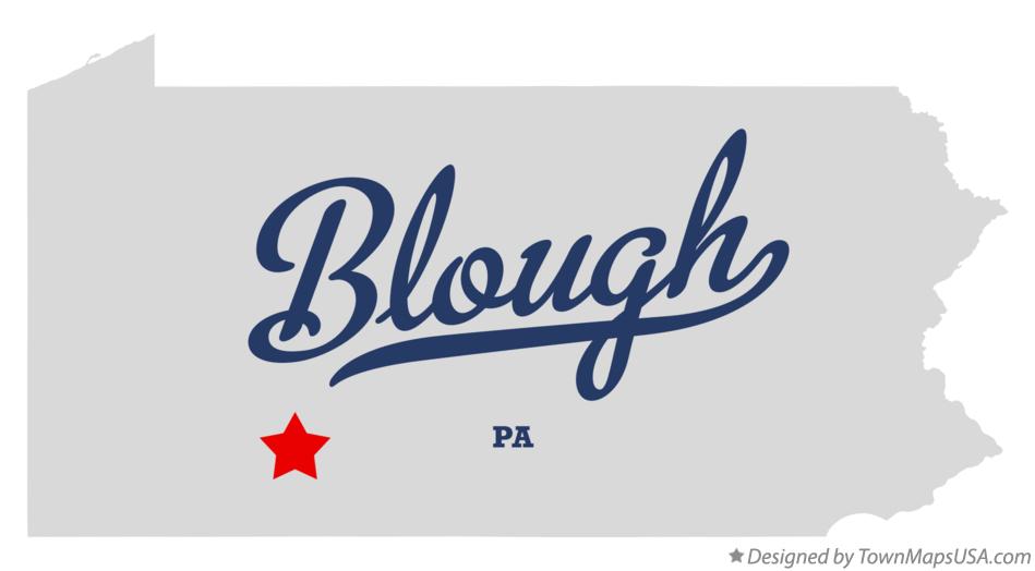 Map of Blough Pennsylvania PA