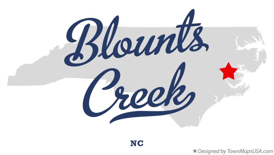 Map of Blounts Creek North Carolina NC