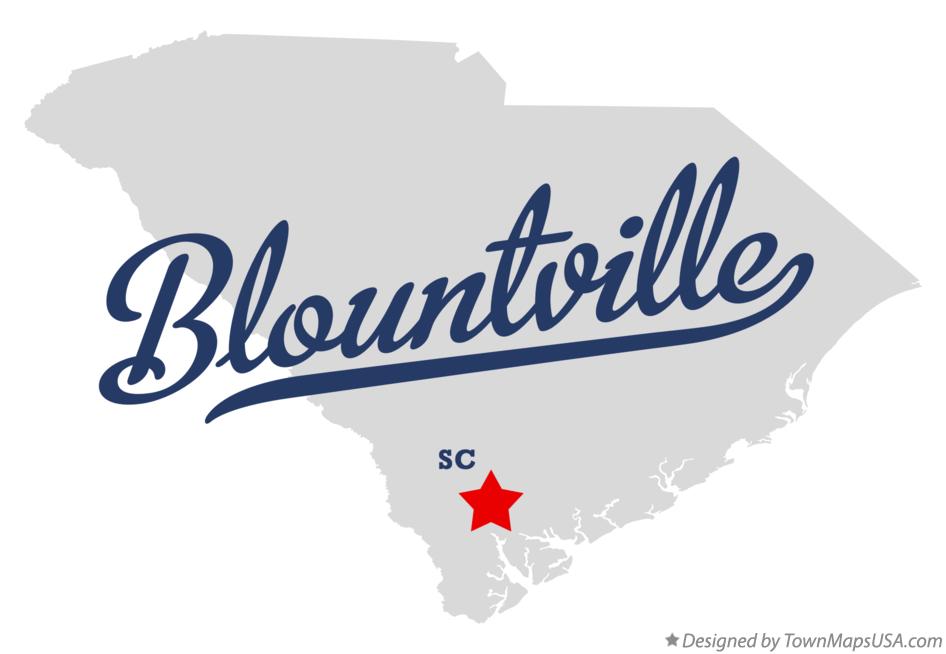 Map of Blountville South Carolina SC