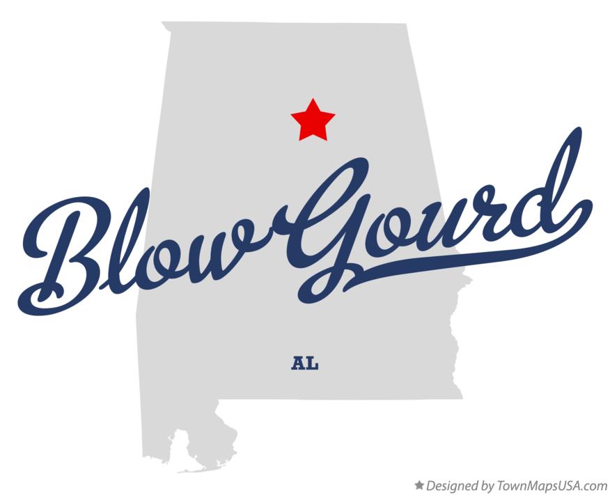Map of Blow Gourd Alabama AL
