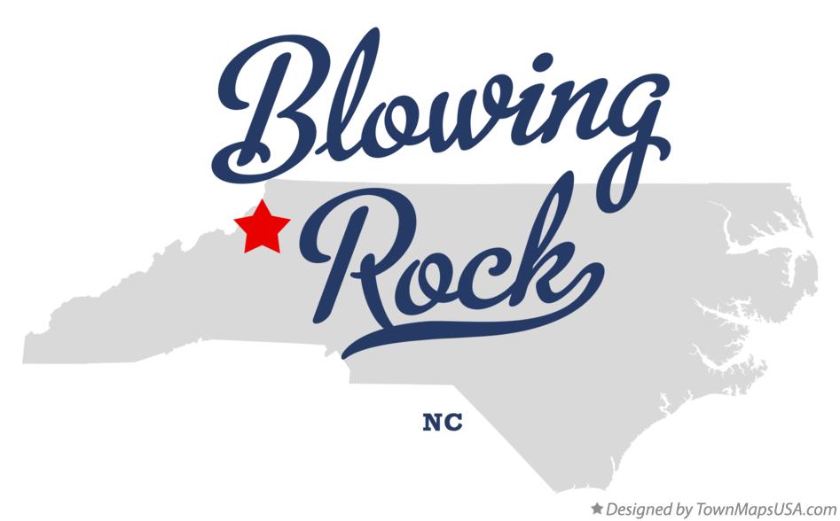 Map of Blowing Rock North Carolina NC