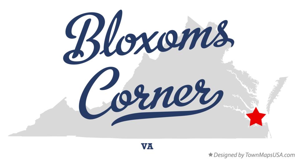 Map of Bloxoms Corner Virginia VA