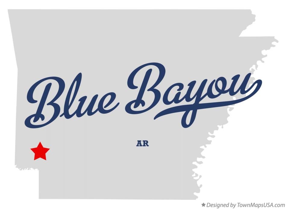 Map of Blue Bayou Arkansas AR