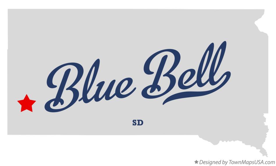 Map of Blue Bell South Dakota SD