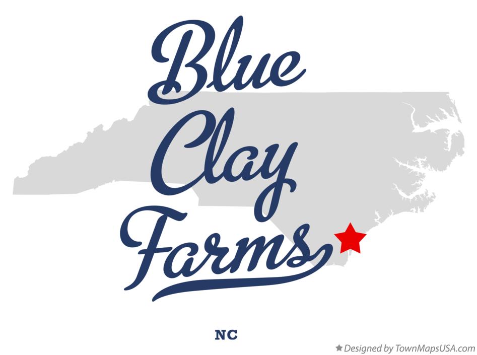 Map of Blue Clay Farms North Carolina NC