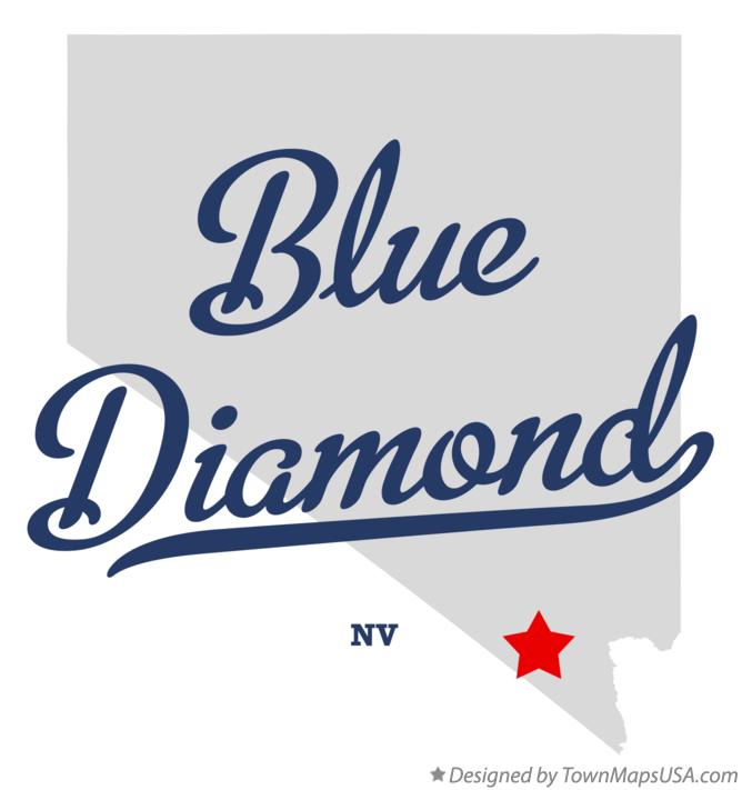 Map of Blue Diamond Nevada NV