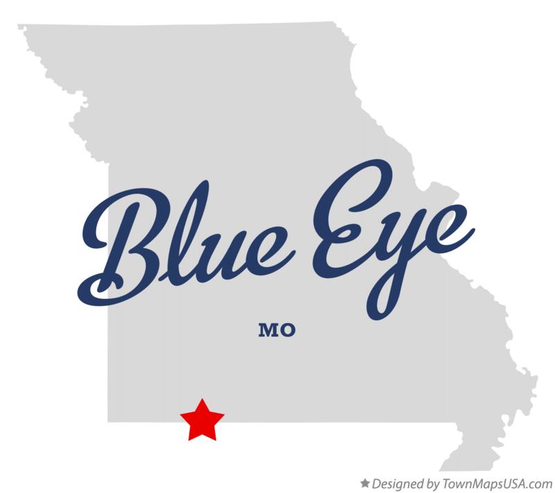 Map of Blue Eye Missouri MO