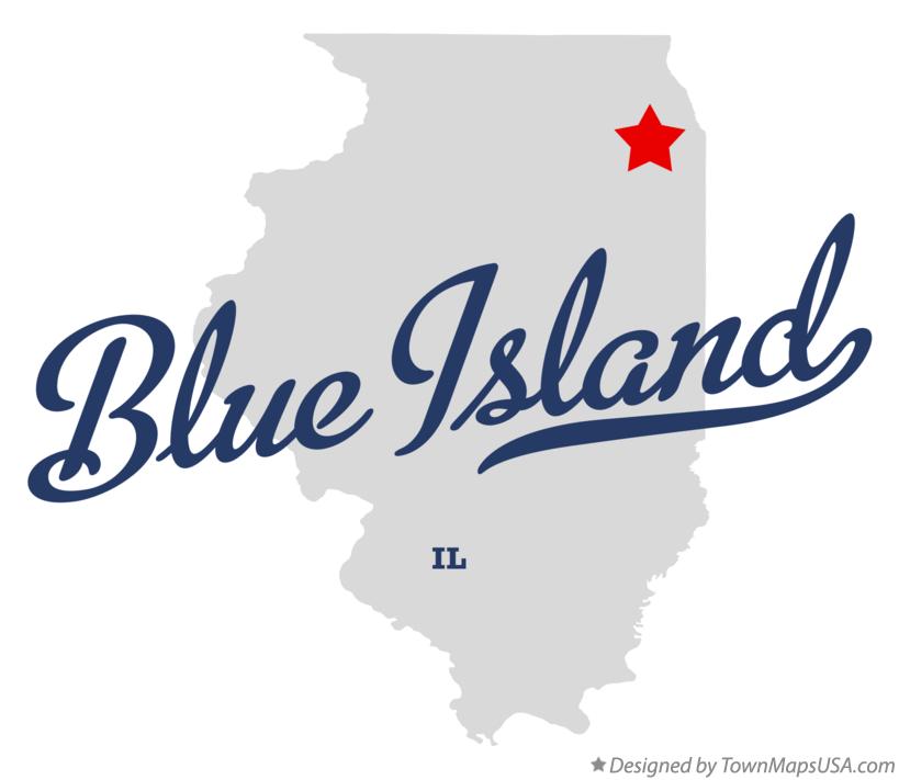 Map of Blue Island Illinois IL