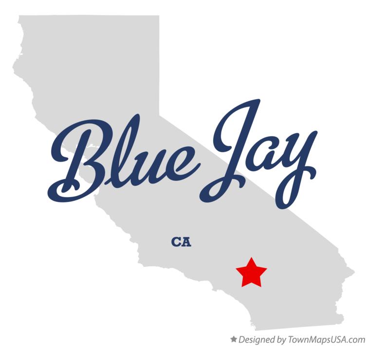 Map of Blue Jay California CA