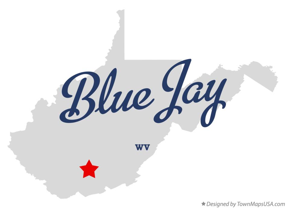 Map of Blue Jay West Virginia WV
