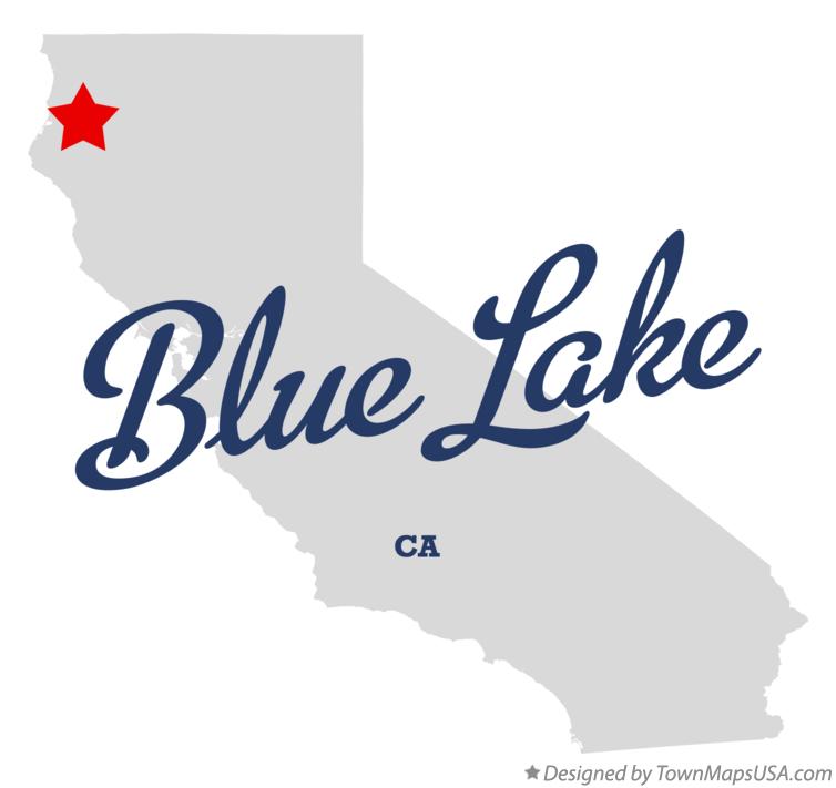 Map of Blue Lake California CA