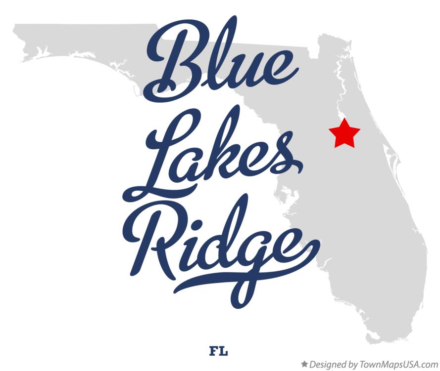 Map of Blue Lakes Ridge Florida FL