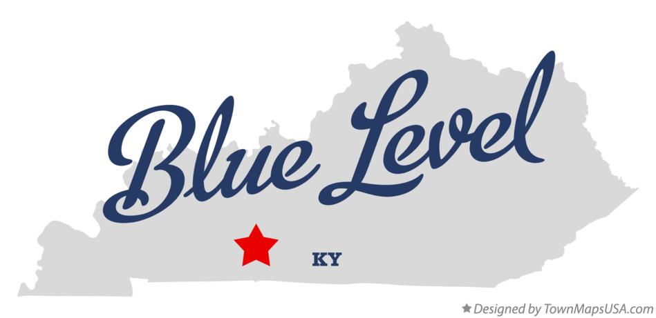 Map of Blue Level Kentucky KY