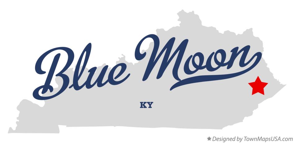 Map of Blue Moon Kentucky KY