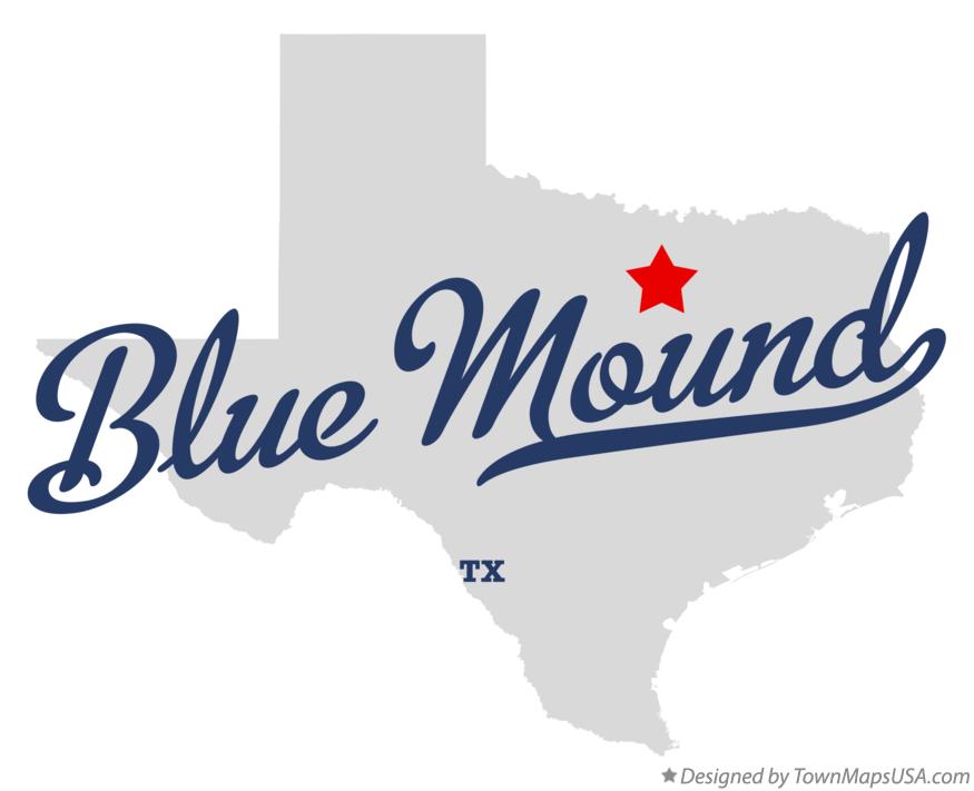 Map of Blue Mound Texas TX