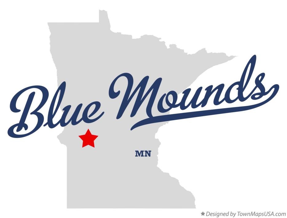 Map of Blue Mounds Minnesota MN