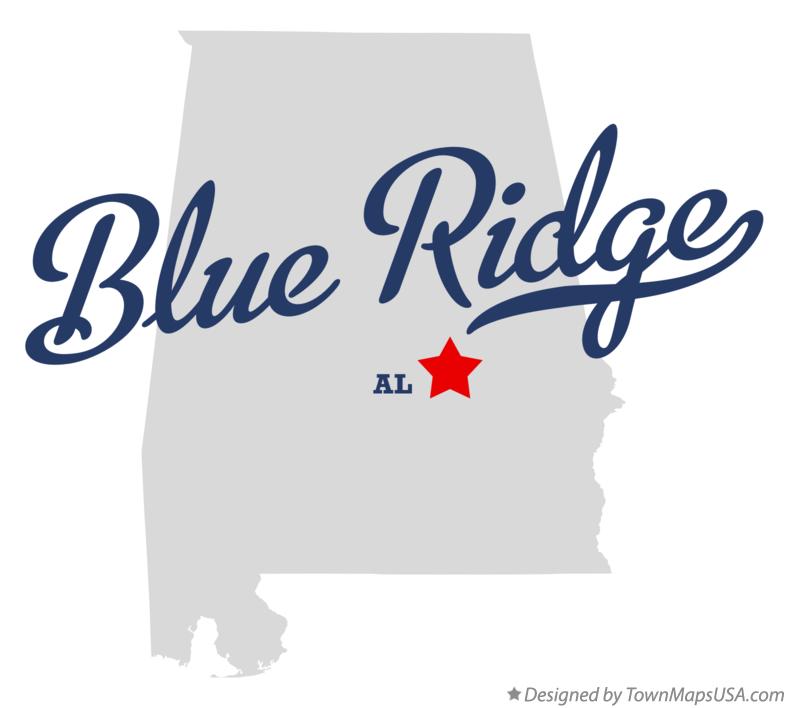 Map of Blue Ridge Alabama AL