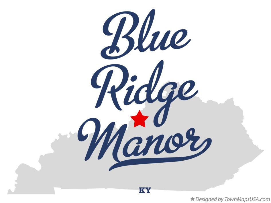 Map of Blue Ridge Manor Kentucky KY