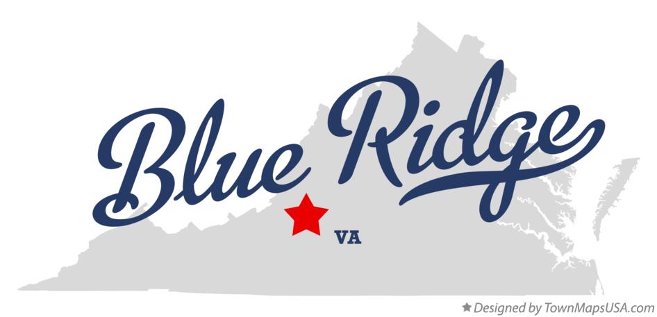 Map of Blue Ridge Virginia VA