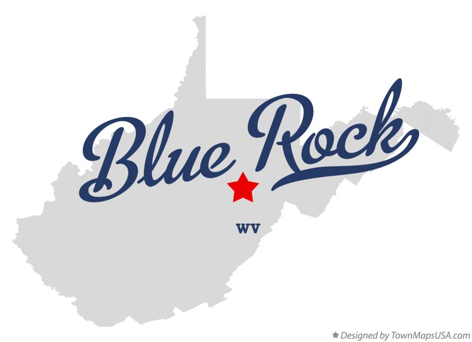 Map of Blue Rock West Virginia WV