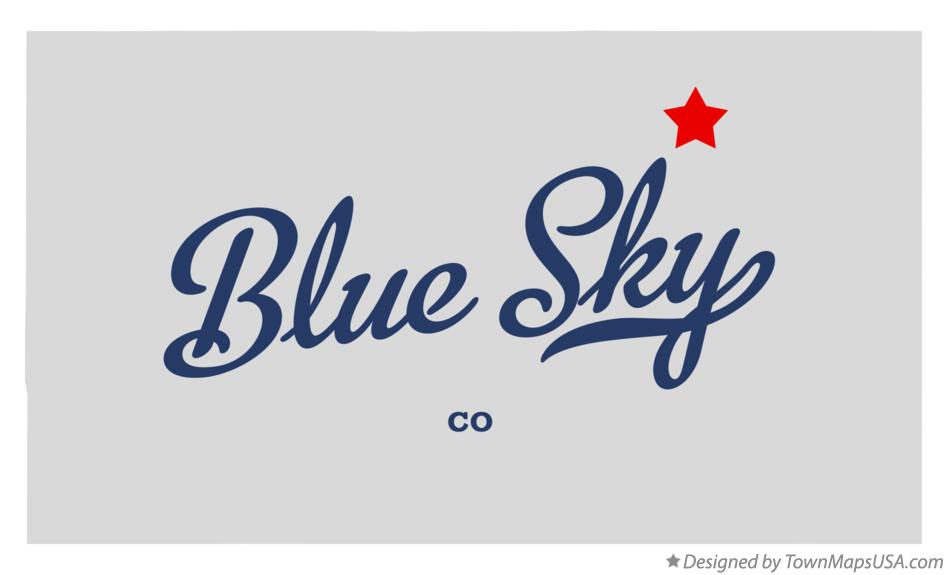 Map of Blue Sky Colorado CO