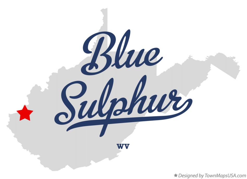 Map of Blue Sulphur West Virginia WV