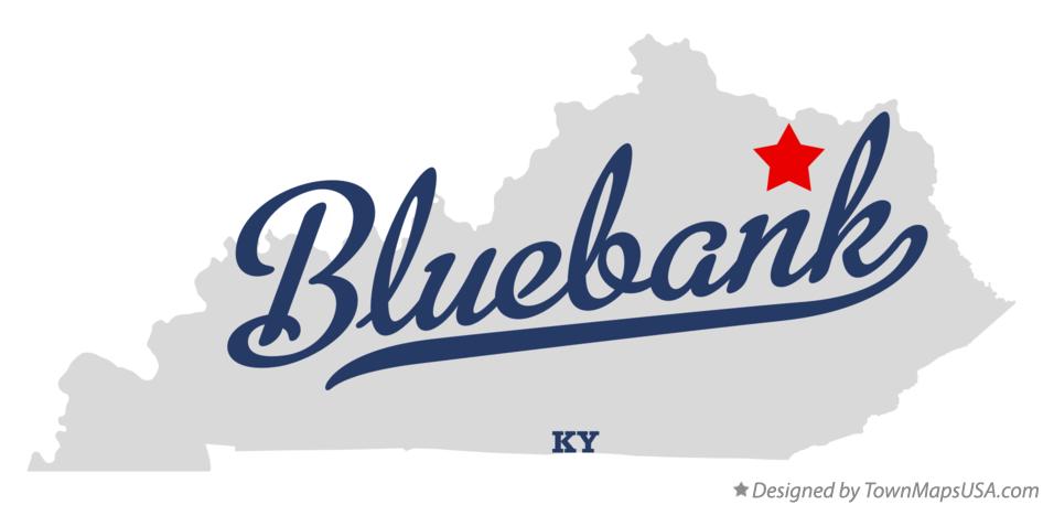 Map of Bluebank Kentucky KY