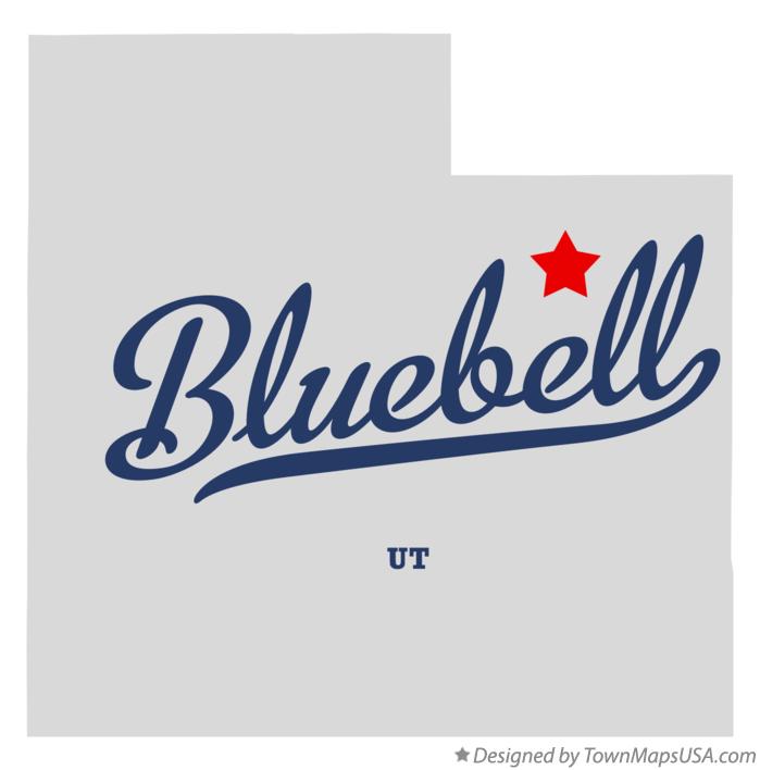 Map of Bluebell Utah UT
