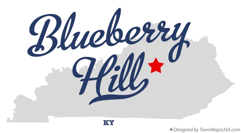 Map of Blueberry Hill Kentucky KY