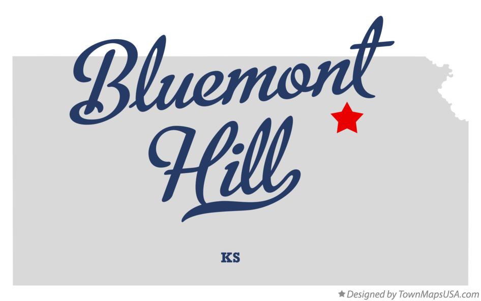 Map of Bluemont Hill Kansas KS